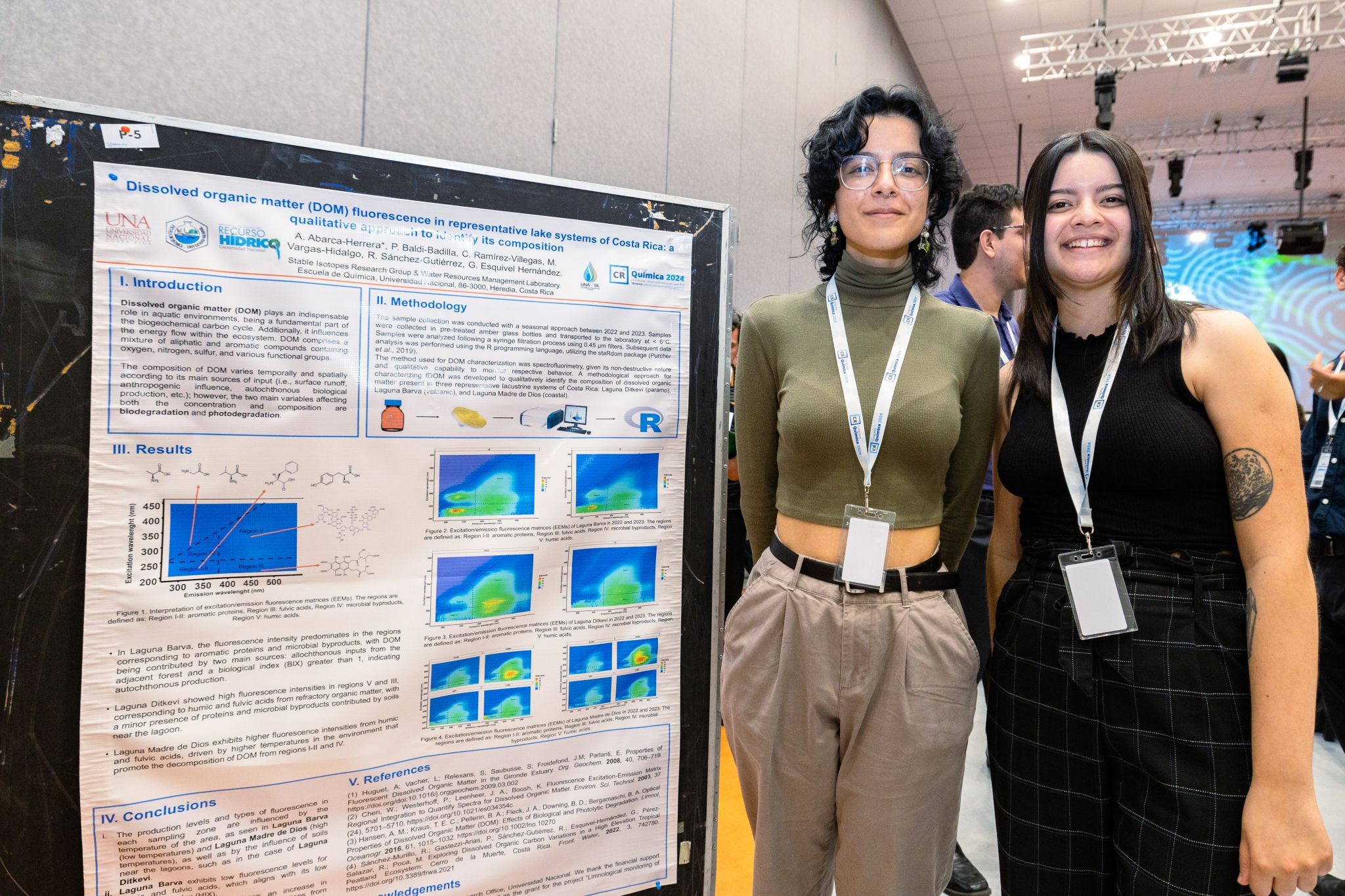 Mónica Vargas Hidalgo y compañía en el Congreso de Química 2024. Imagen 1/2