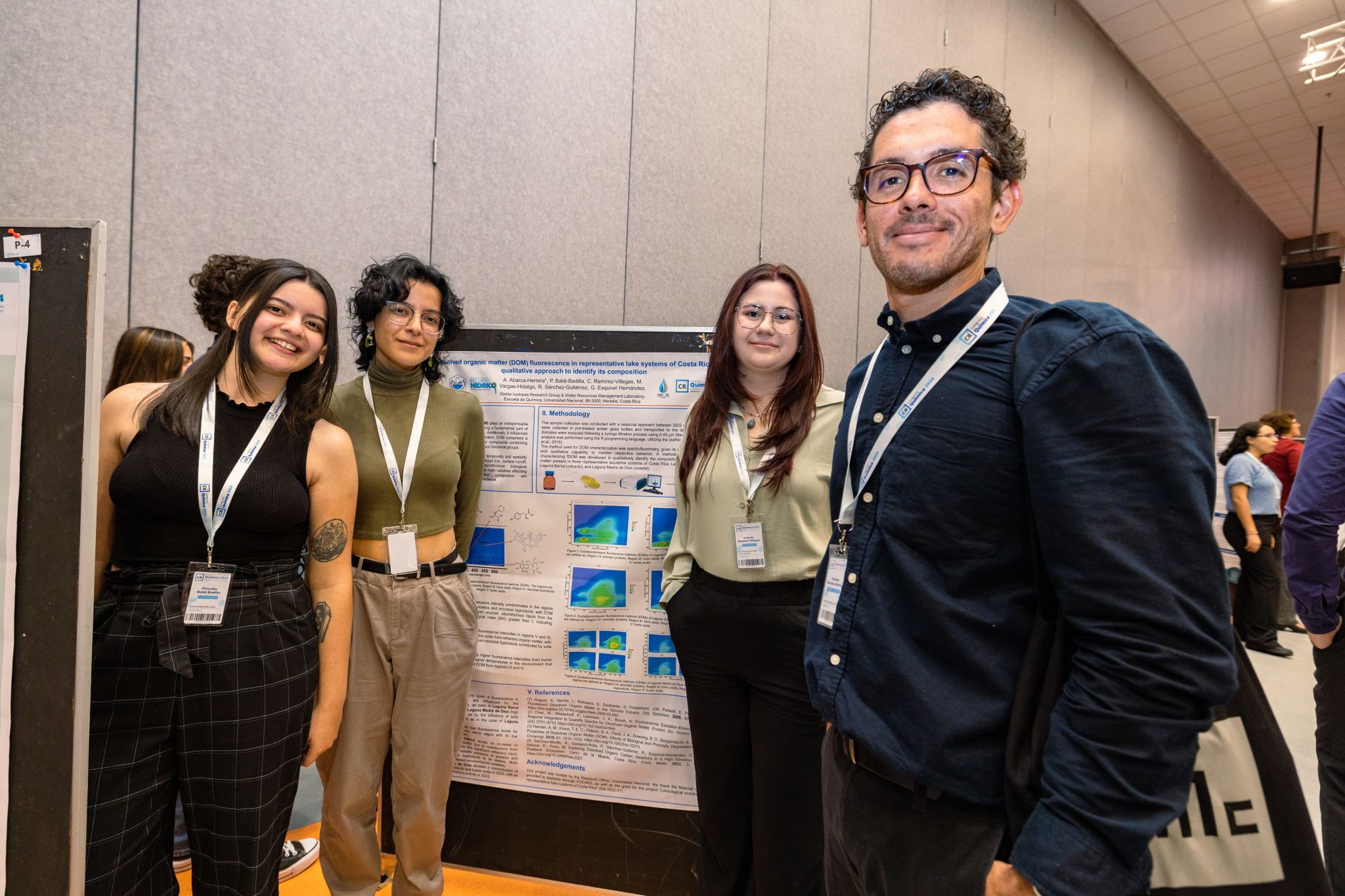 Mónica Vargas Hidalgo y compañía en el Congreso de Química 2024. Imagen 2/2